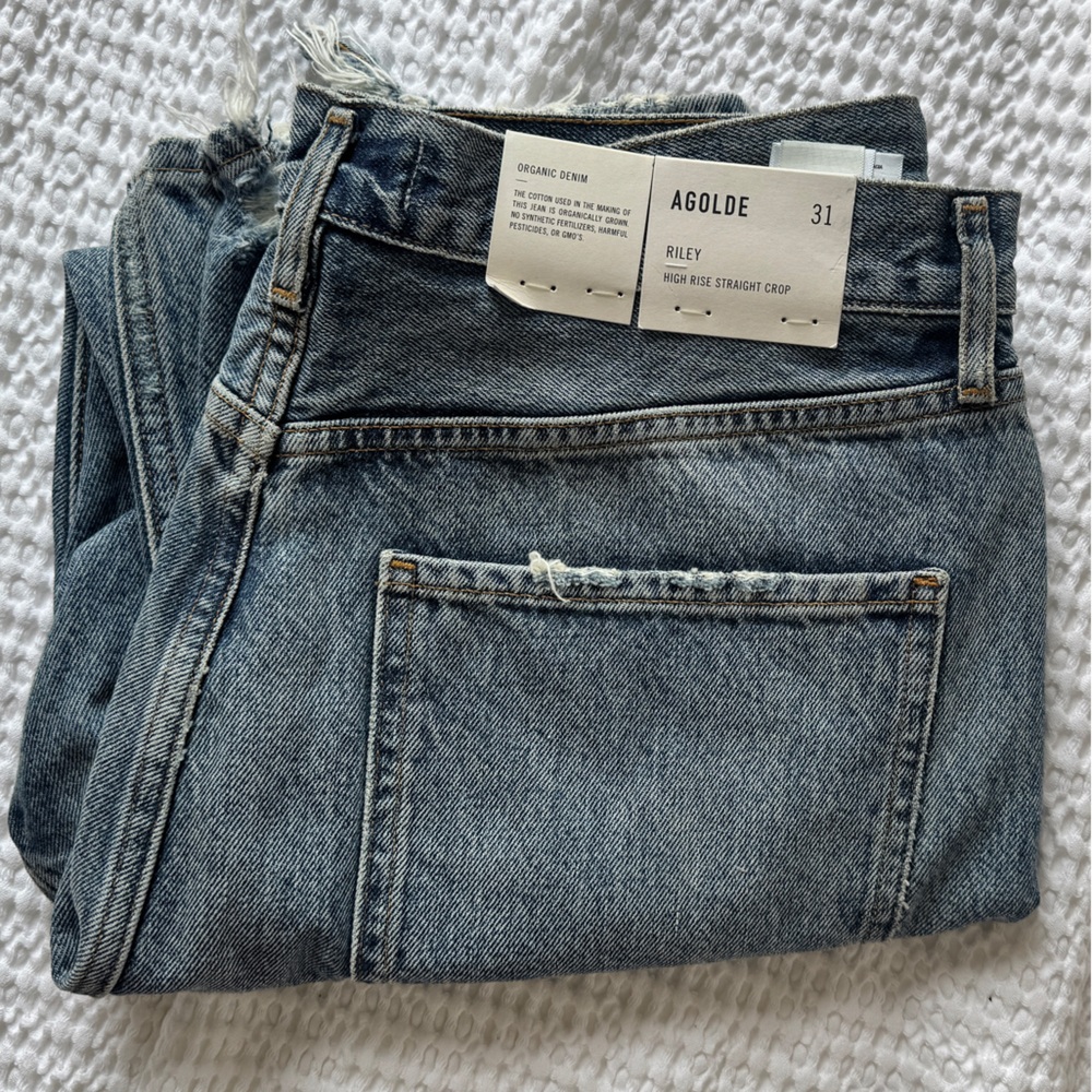 AGOLDE Riley High Rise Straight Crop Jeans *NWT* Size 31